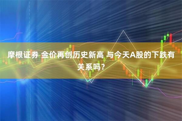 摩根证券 金价再创历史新高 与今天A股的下跌有关系吗？