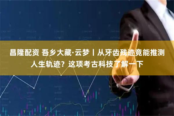 昌隆配资 吾乡大藏·云梦丨从牙齿残迹竟能推测人生轨迹？这项考古科技了解一下